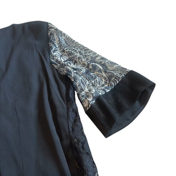 Violet Kay Silk Blend Kimono Blouse Sweater Top Jacket Size Small Women's - Picture 8 of 11